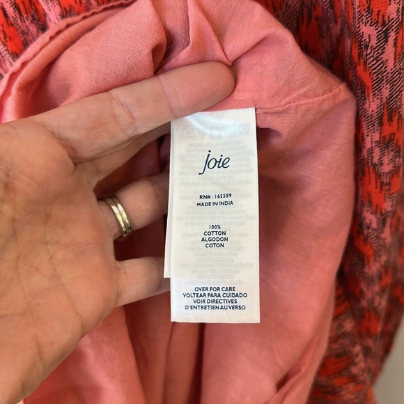 Joie Maxi tiered sleeveless boho cottagecore pink red Dress medium - Picture 6 of 7